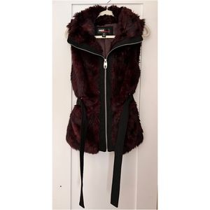 Women’s Faux Fur Coat Vest (S)